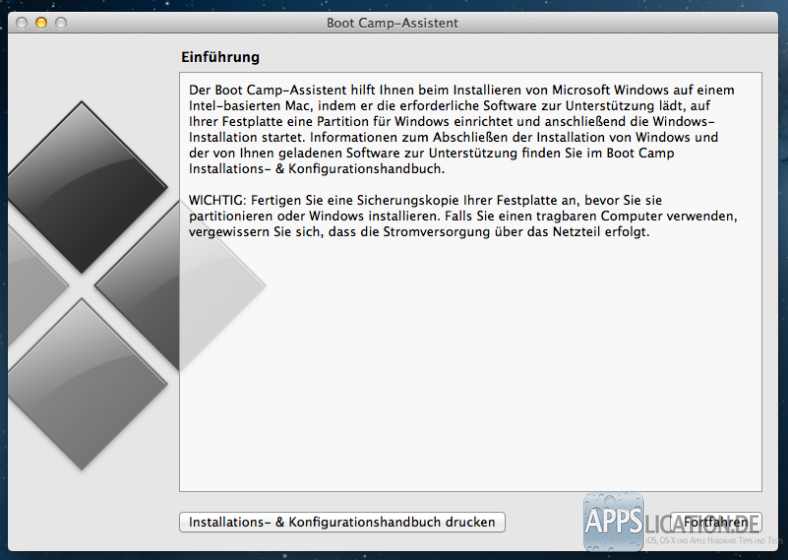 Boot Camp-Assistent