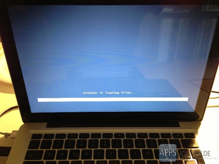 Installation von Windows 7 mit Boot Camp