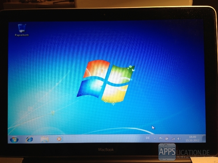 Installation von Windows 7 mit Boot Camp