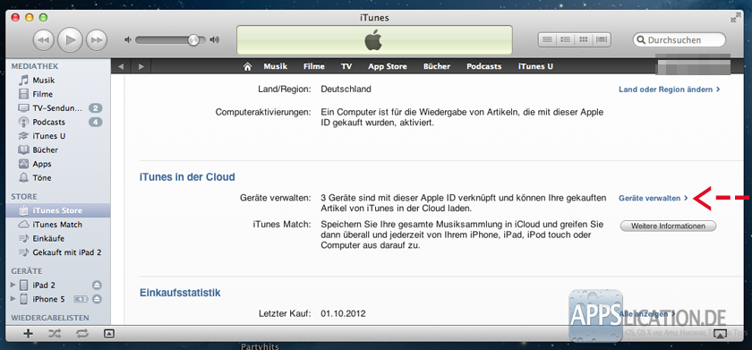 iTunes iCloud iPhone entfernen