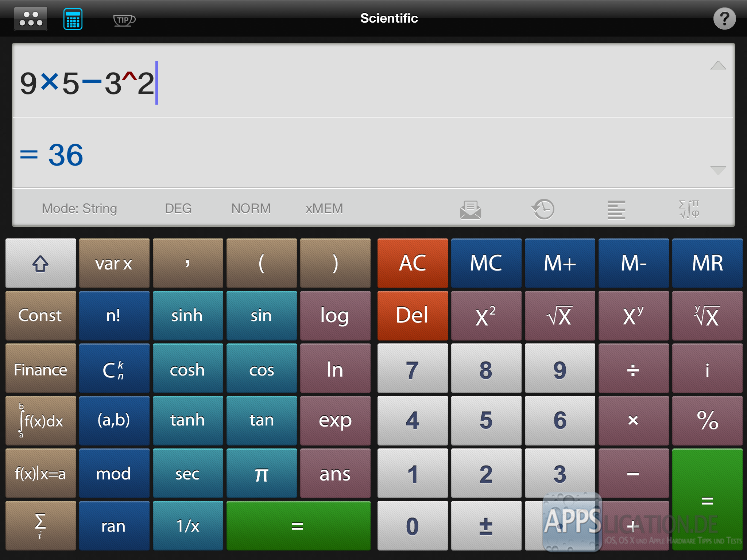 HiCalc Calculator free - Screenshot