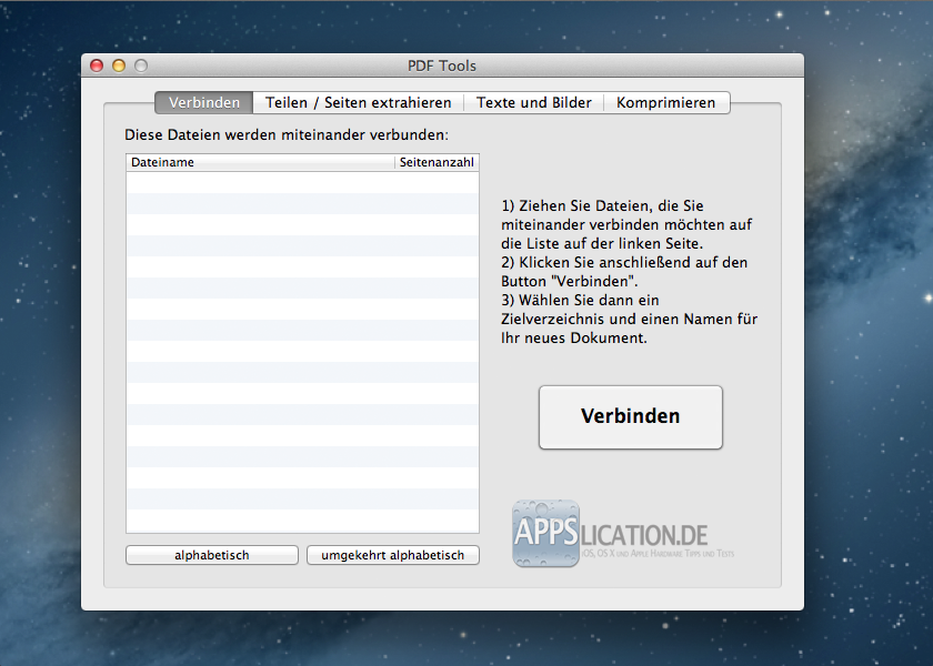 PDF Toolkit Verbinden