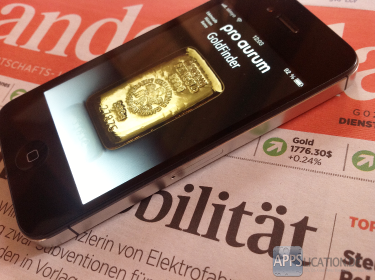 Goldwert und Silberwert auf dem iPhone nachschlagen