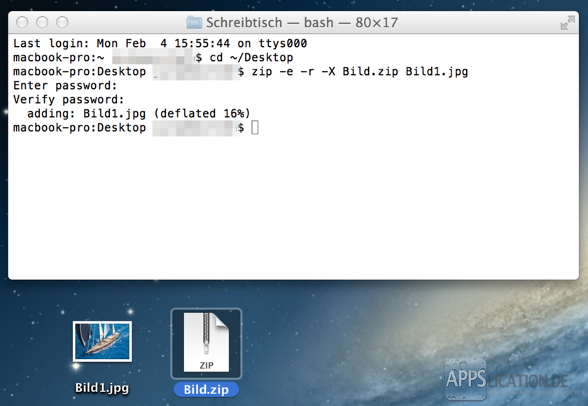 Mac Os X Dateien Ordner Als Zip Dateien Mit Passwort Schutzen Appslication De